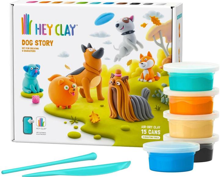 Actual product image TM Toys Hey Clay Hunde 15 Dosen, d/e