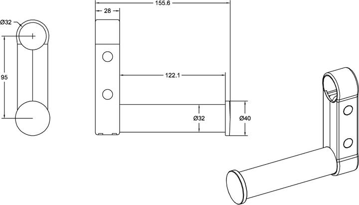 Actual product image Villeroy & Boch V&B Paper Roll Holder ViCare Function white 150x115mm