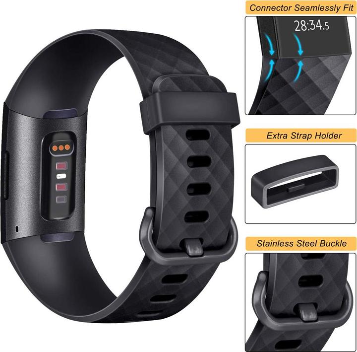 Immagine prodotto PhoneLook Polsino sportivo in silicone taglia S (Gomma / Silicone, 4, Charge 3)