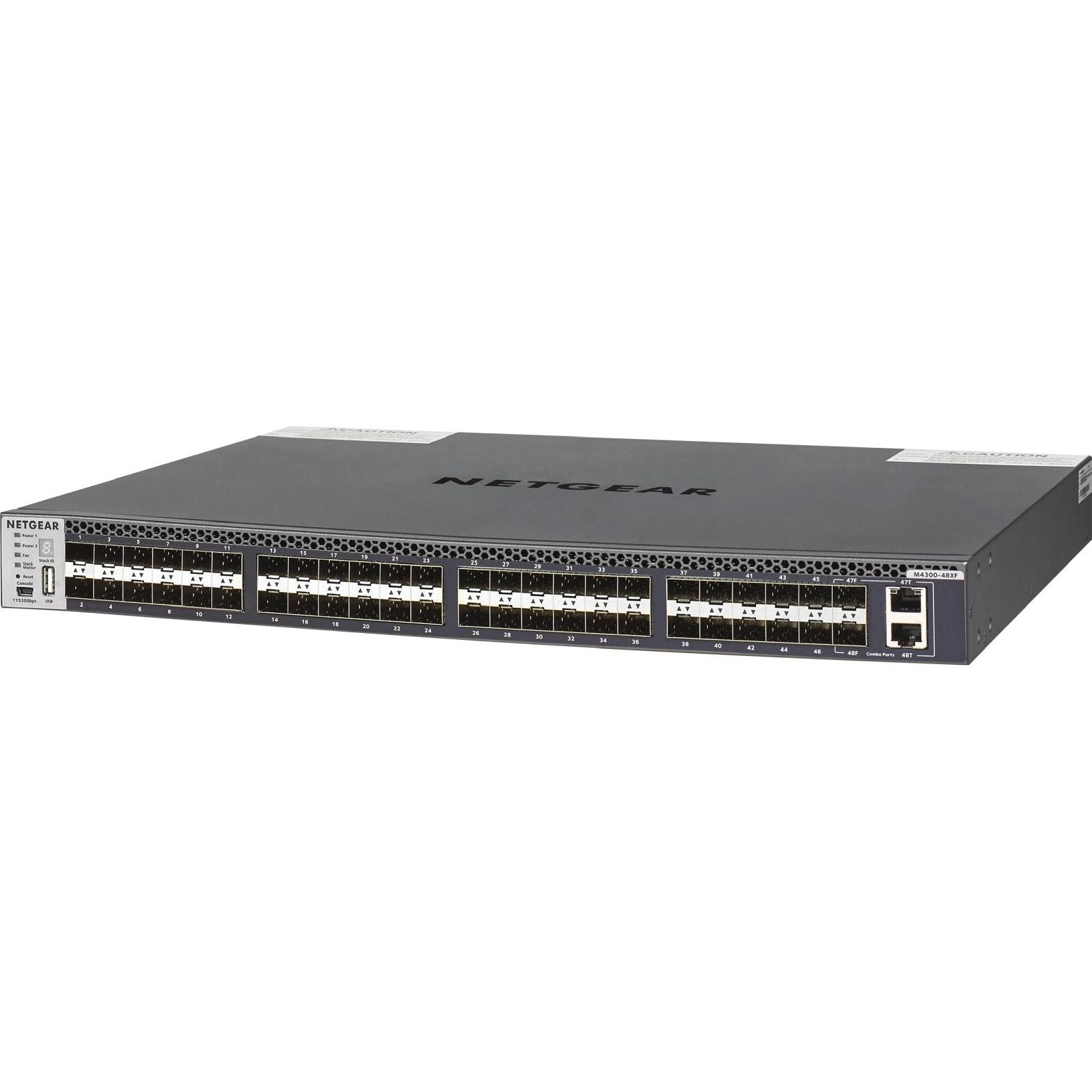 Netgear M4300-48XF (48 Ports), Netzwerk Switch, Schwarz