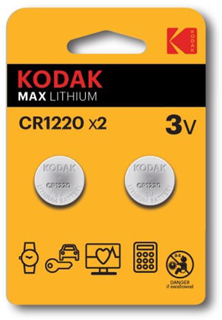 Kodak CR1220 Single-use battery Lithium - Batterie (1 Stk., CR1220, 40 mAh)