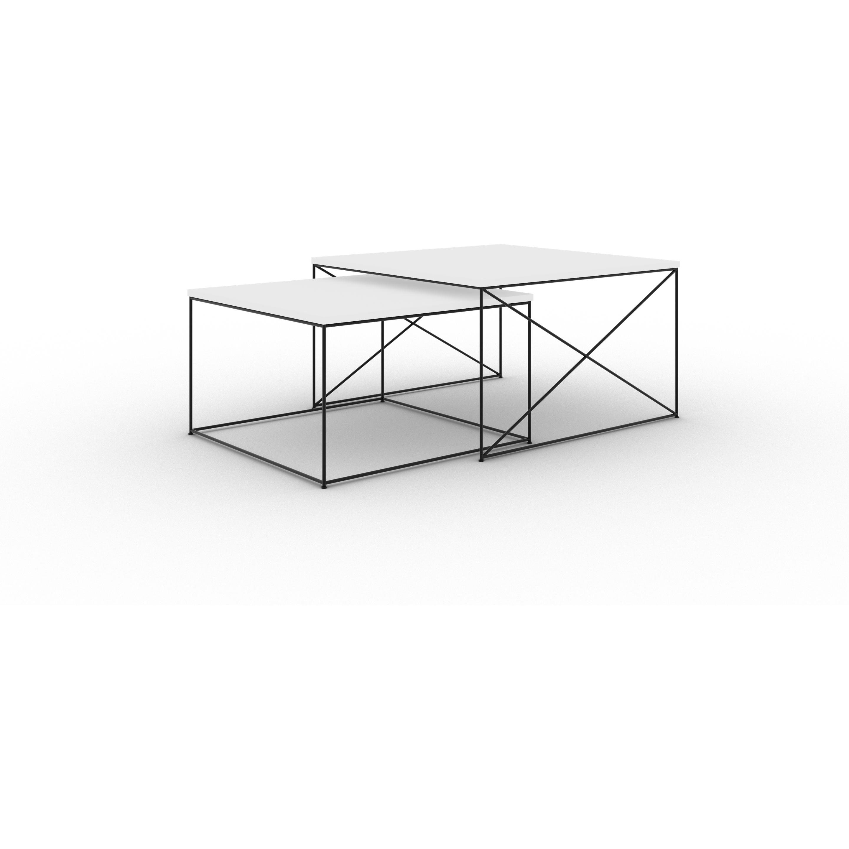 ADRK Furniture, Couchtisch + Beistelltisch, 2In1 (75 x 75 x 43 cm)