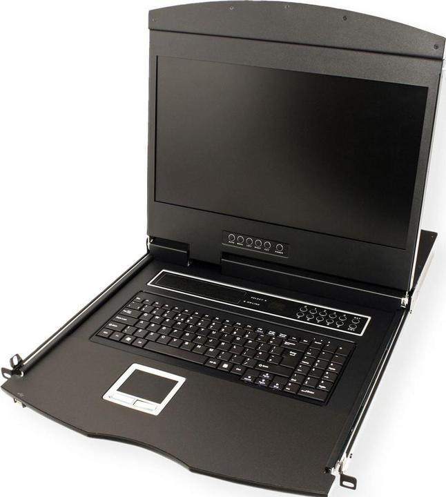 Actual product image Value KVM console with KVM switch - 8 ports - USB - Swiss - 48 cm (19")