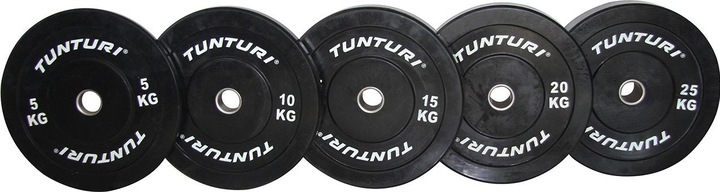 Actual product image Tunturi Bumper Plate Hantelscheiben 50 mm 20 kg (1 x 20 kg)