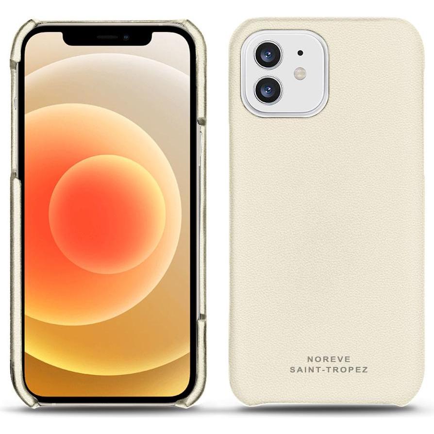 Noreve Lederschutzhülle (Apple iPhone 12 mini), Smartphone Hülle, Weiss