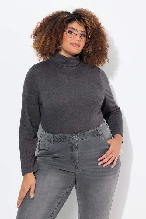 Produktbild Ulla Popken Shirt, Rollkragen, Slim, Langarm (50, 52)