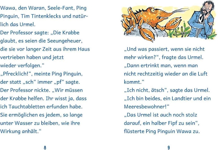 Actual product image Ich kann lesen!: Lustige Geschichten zum ersten Lesen (German, Otfried Preussler, Michael End, Max Kruse, Petra Bergmann, 2023)