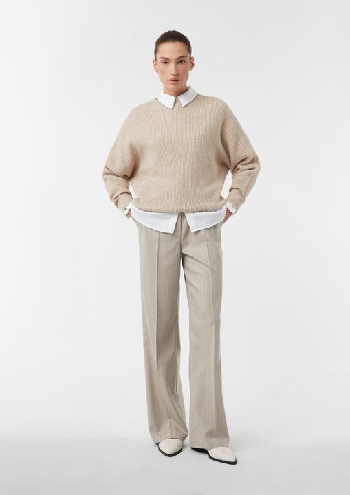 Produktbild Comma Hose Marlenehose mit Nadelstreifen und dezenten Pailletten (32)