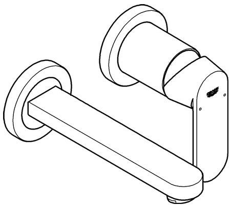Produktbild Grohe 19381000 Badarmatur
