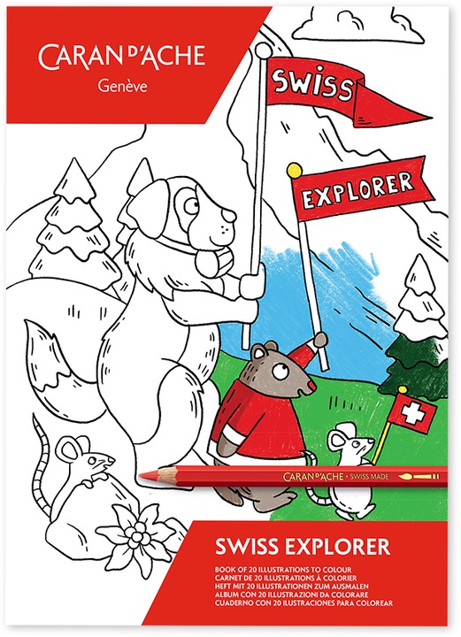 Caran d'Ache Swiss Explorer Malbuch