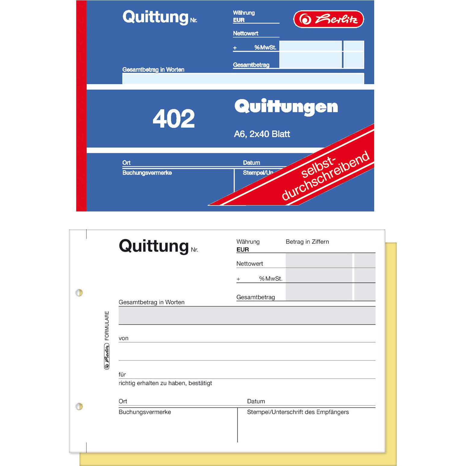 Herlitz Quittungsblock (80x) (886622)