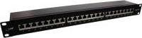 Produktbild InLine Patchfeld Cat.6A 24-fach 48,26cm 19Zoll 1HE schwarz RAL9005
