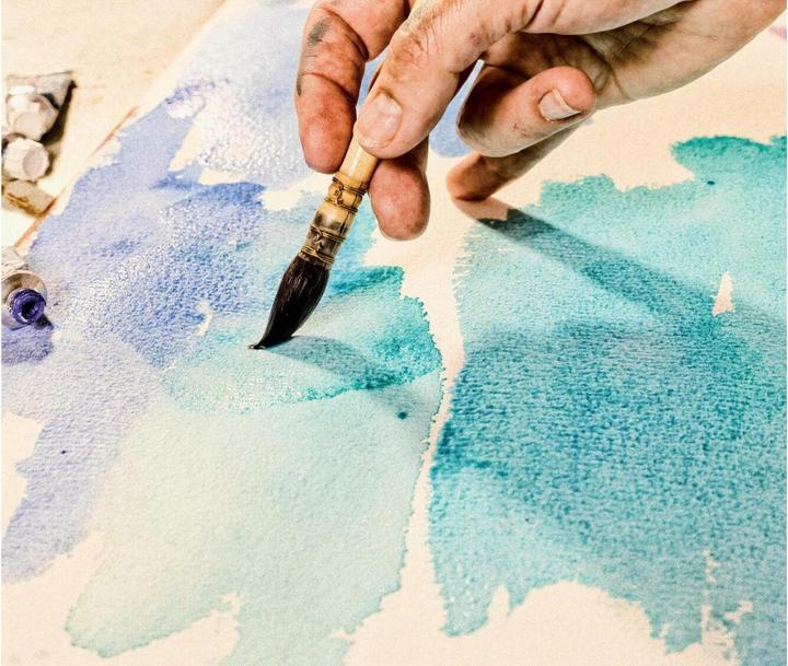 Actual product image Van Gogh watercolour paper 30 x 40 cm (30 x 40 cm, Plain)