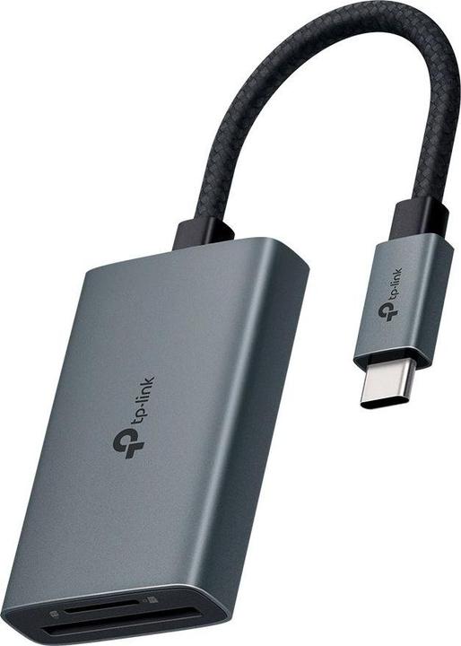 Actual product image TP-Link UA440C USB3.0 Type-C to SD & MicroSD 3.0 Card Reader Silver (USB-C)