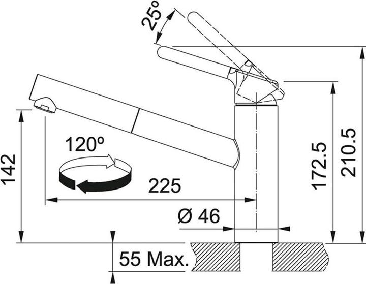 Actual product image Franke Fittings Orbit