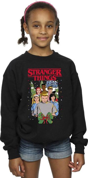 Produktbild Netflix Stranger Things Christmas Poster Sweatshirt Mädchen (140, 146)