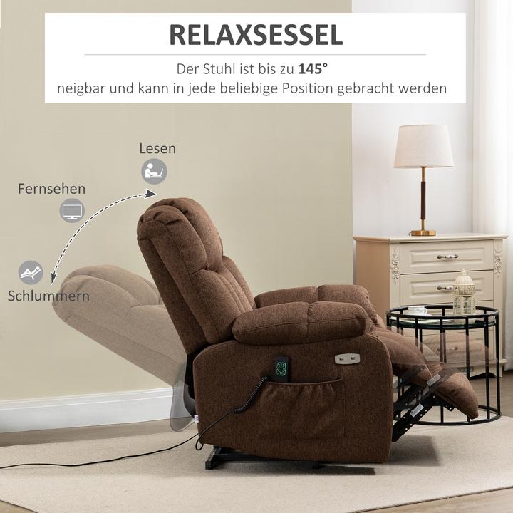 Produktbild Homcom Aufstehsessel mit Seitentasche