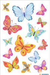Actual product image HERMA Stickers butterflies