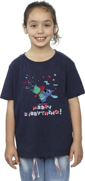 Produktbild Disney Lilo And Stitch Stitch Merry Everything TShirt Mädchen (152, 158)