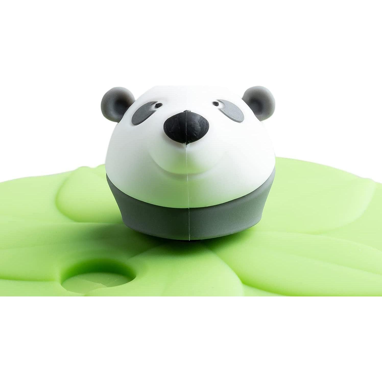 Leonardo, Kindergeschirr + Kinderbesteck, Glasabdeckung Bambini Panda, 1 Stück