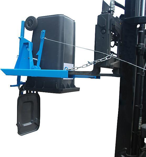 Immagine prodotto eurokraft pro Ribaltatore per cassonetti, per cassonetti da 240 litri, blu chiaro.