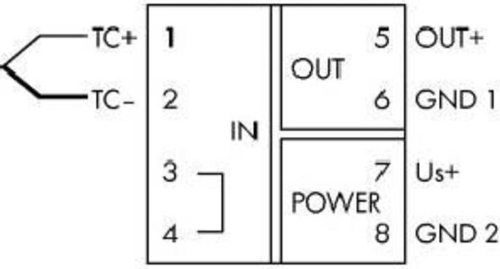 Produktbild Wago Konfigurierbarer Temperaturmessumformer für Thermoelemente Typ J, K