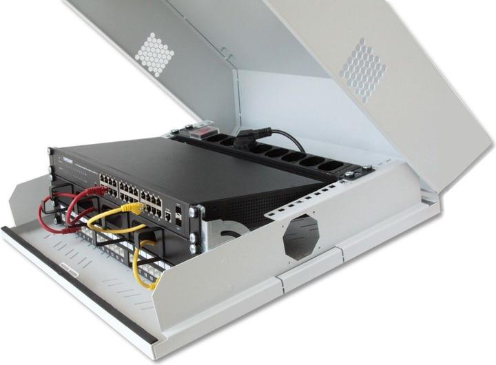 Produktbild Techly I-CASE FL-09-BGT Rack 9U Wandmontiertes Regal (9 HE, 19 Zoll Rack)