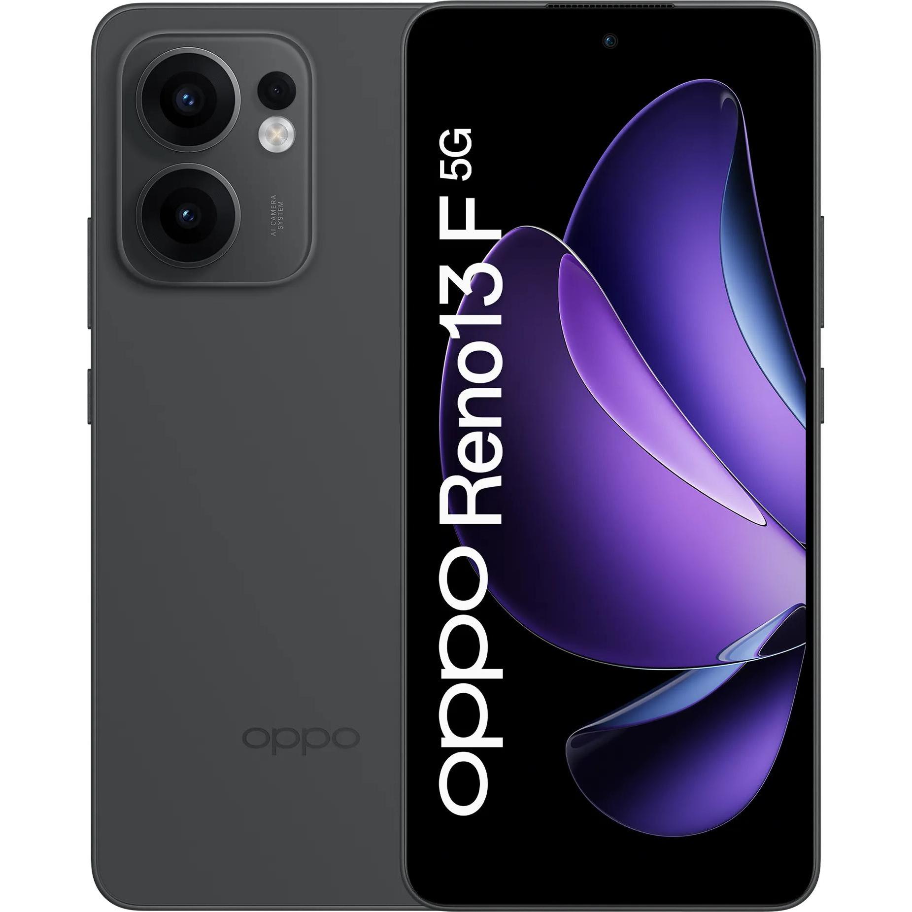 OPPO Reno13 F 5G (256 GB, Graphite Grey, 6.67", Dual SIM, 5G), Smartphone, Grau