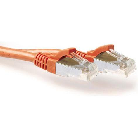 ACT Orange 0.5 meter LSZH SFTP CAT6A patch cable snagless with RJ45 connectors (S/FTP, CAT6a, 0.50 m), Netzwerkkabel