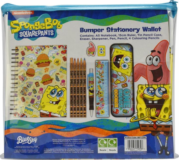 Produktbild Blue Sky Bob l'éponge set d'écriture Wallet (carton de 6) (Mehrfarbig, 6 x)