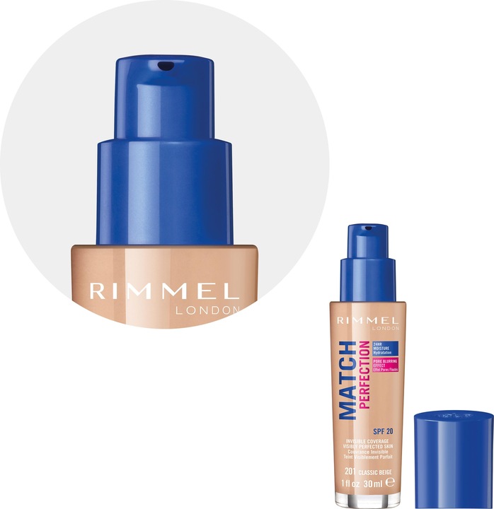 Image du produit Rimmel London Match Perfection SPF20 (201 Beige classique)