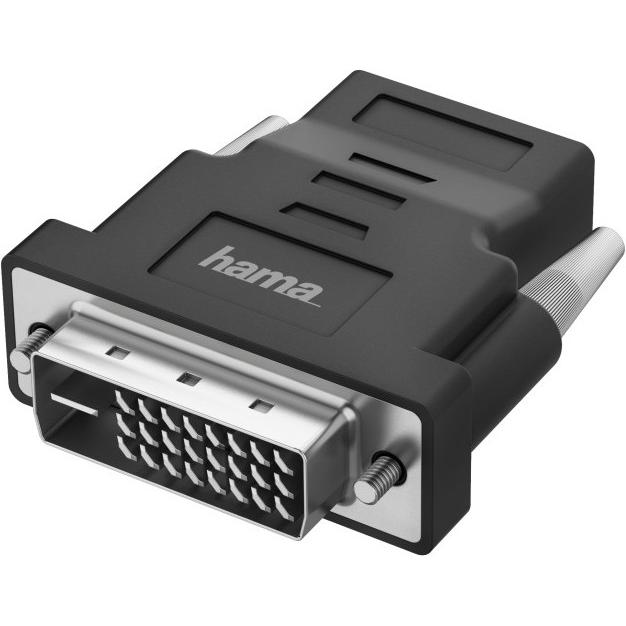 Hama DVI zu HDMI (DVI), Data + Video Adapter, Schwarz