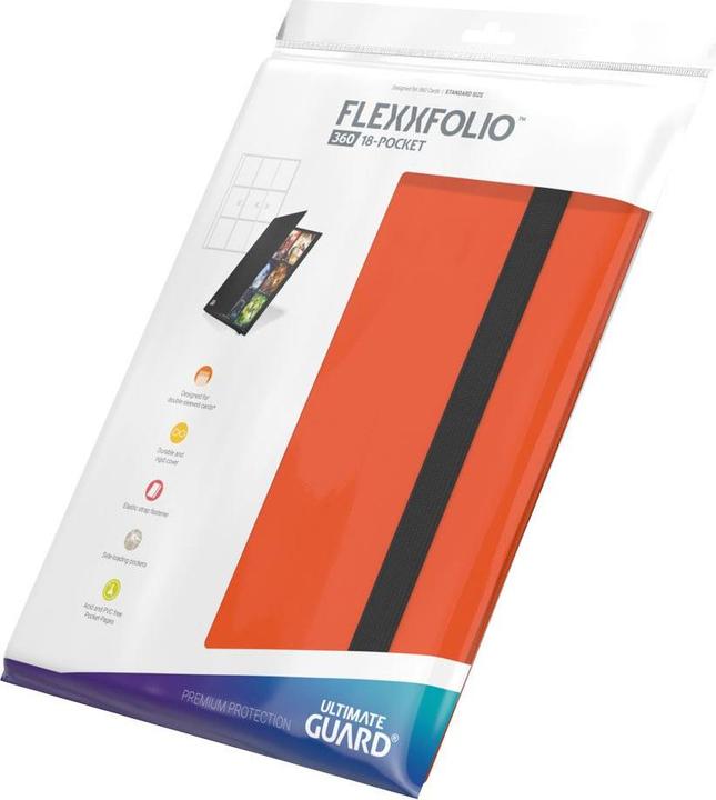 Produktbild Ultimate Guard UGD010175 - Flexxfolio 360 – 18-Pocket Kartenmappe, orange
