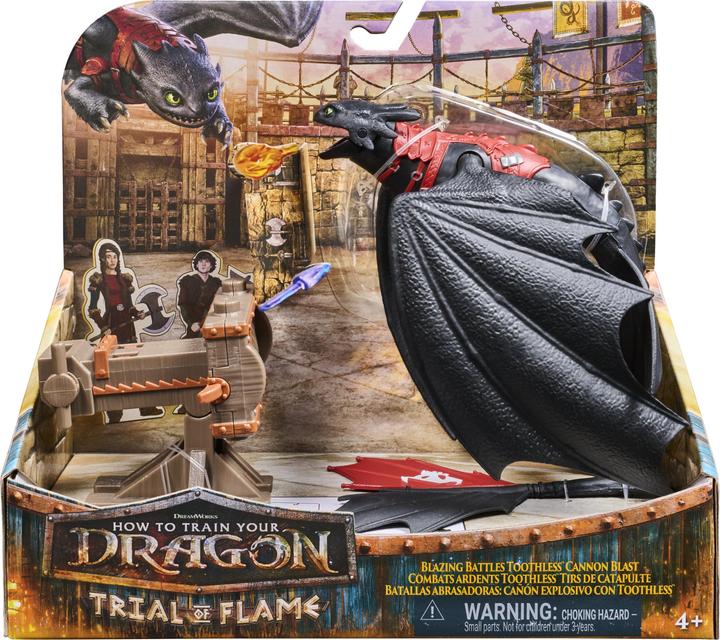 Actual product image DRAGONS Drachenzähmen leicht gemacht - Drachenkampf Spielset Ohnezahn mit Kanone