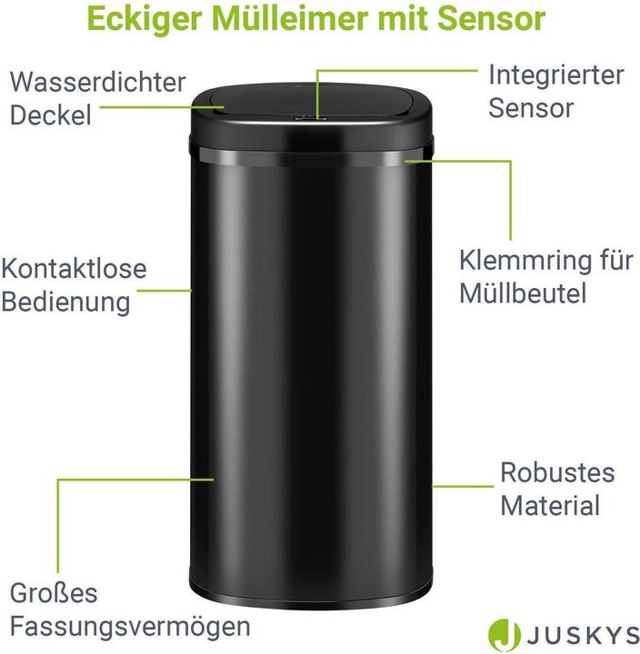 Produktbild Juskys Automatischer Mülleimer mit Sensor (70 l)