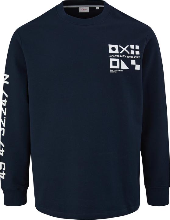 Produktbild s.Oliver Sweatshirt Sweatshirt aus Baumwollstretch (XXL)