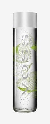 Actual product image Voss FLAVORED Sparkling Water LIME - MINT box 12 x 375 ml Norway (12 x 37.5 cl)