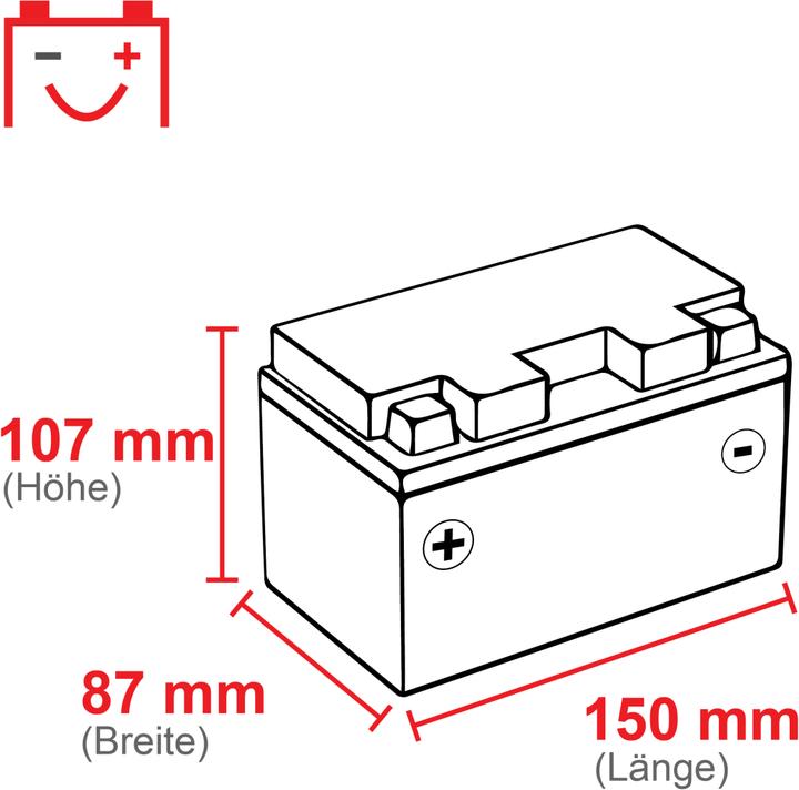 Produktbild Intact SLA12-9-BS Bike-Power SLA 8Ah Motorradbatterie (DIN 50812) (12 V, 8 Ah, 120 A)