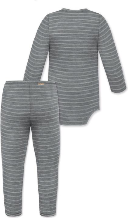 Produktbild Normani Baby Merino Wickelbody Langarm "Kaitaia" und Baby Merino Hose „Silverdale" - 9625 (80)