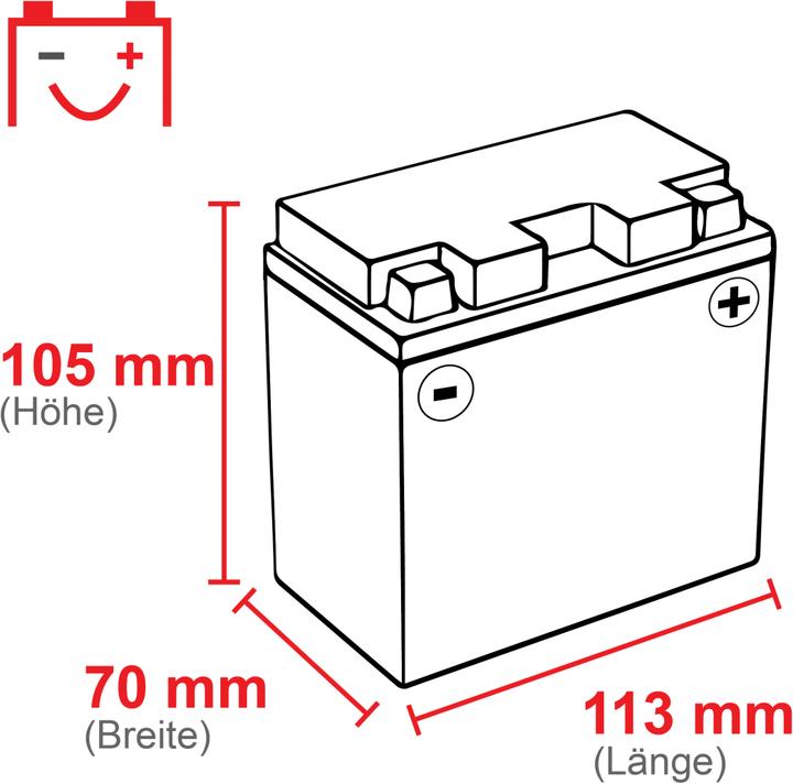 Produktbild Intact SLA12-7Z-S Bike-Power SLA 6Ah Motorradbatterie (DIN 50616) YTZ7-S, YTZ7S, TTZ7S-BS (6 Ah, 80 A)