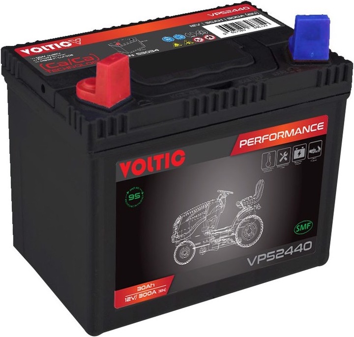 Produktbild Voltic Rasentraktor Batterie Performance (DIN 53034) SMF (12 V, 30 Ah, 300 A)