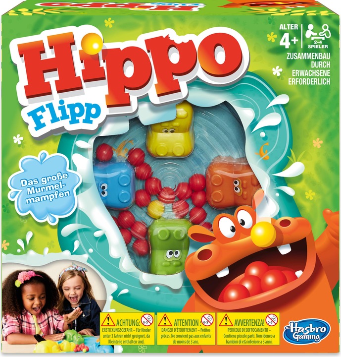 Hasbro Gaming Ippopotamo flip (Tedesco)