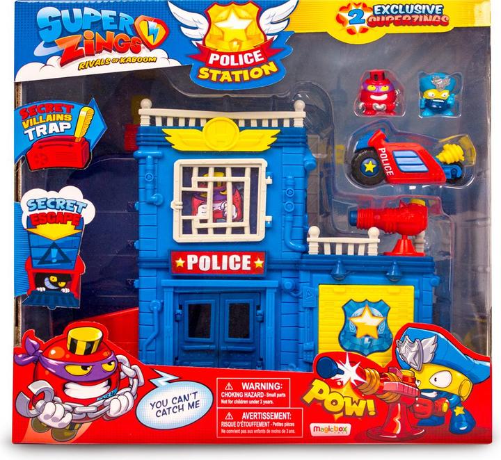 Actual product image Magic Box Magicbox SuperZings Playset: Police Station