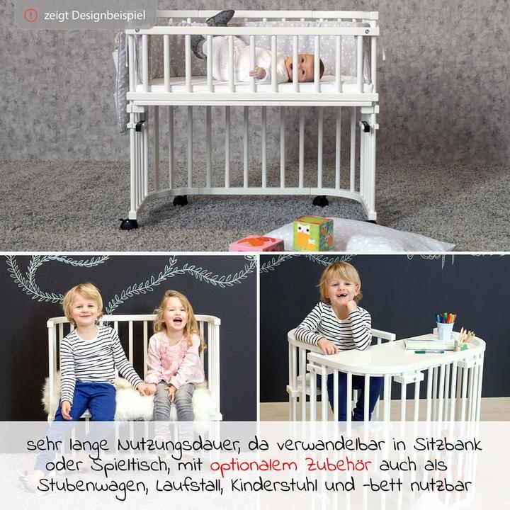 Actual product image Babybay Co-sleeper Maxi Comfort Plus - White lacquered