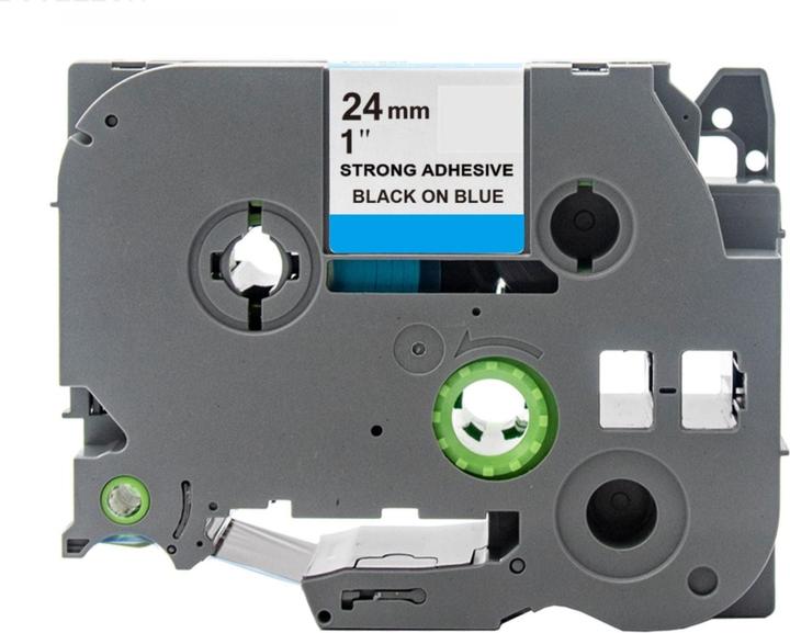 Immagine prodotto Hermex Alternatives Etikettenband zu Brother TZe-S551 Beschriftungsband (2.40 cm, Blu, Nero)