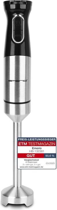 Productafbeelding Emerio HB-132381 Staafmixer 1000 W BPA-vrij, traploze snelheidsregeling