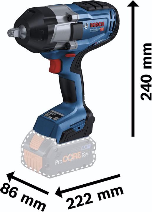 Actual product image Bosch Professional GDS 18V-1000 (Rechargeable battery operated)