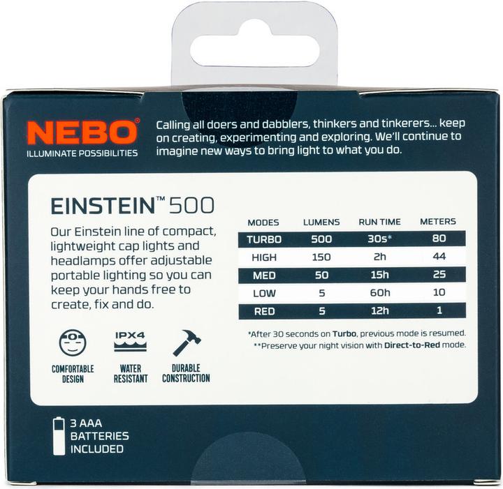 Actual product image Nebo EINSTEIN 500 (500 lm)