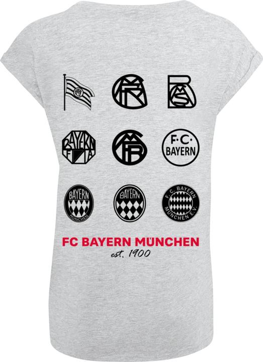 Produktbild FC Bayern München Ladies Logo History Extended Shoulder Tee - 115129 (XL)