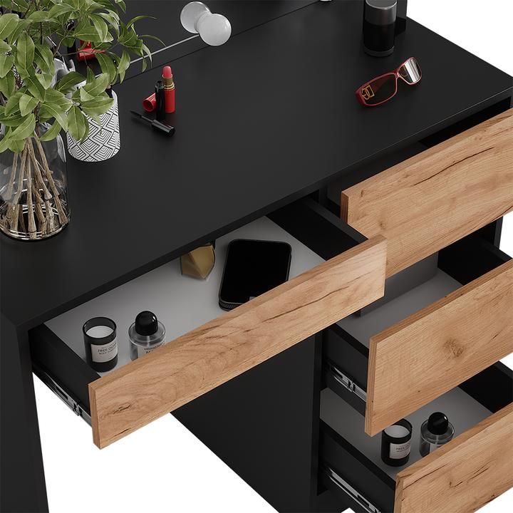 Produktbild Vicco Sherry mit Spiegel & LED-Beleuchtung (90 x 40 x 75 cm)